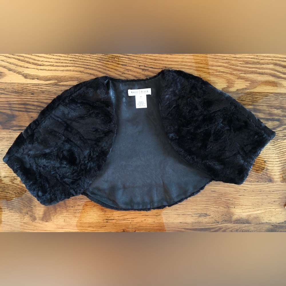 White House Black Market Faux Fur Bolero--XS --Excellent Condition
